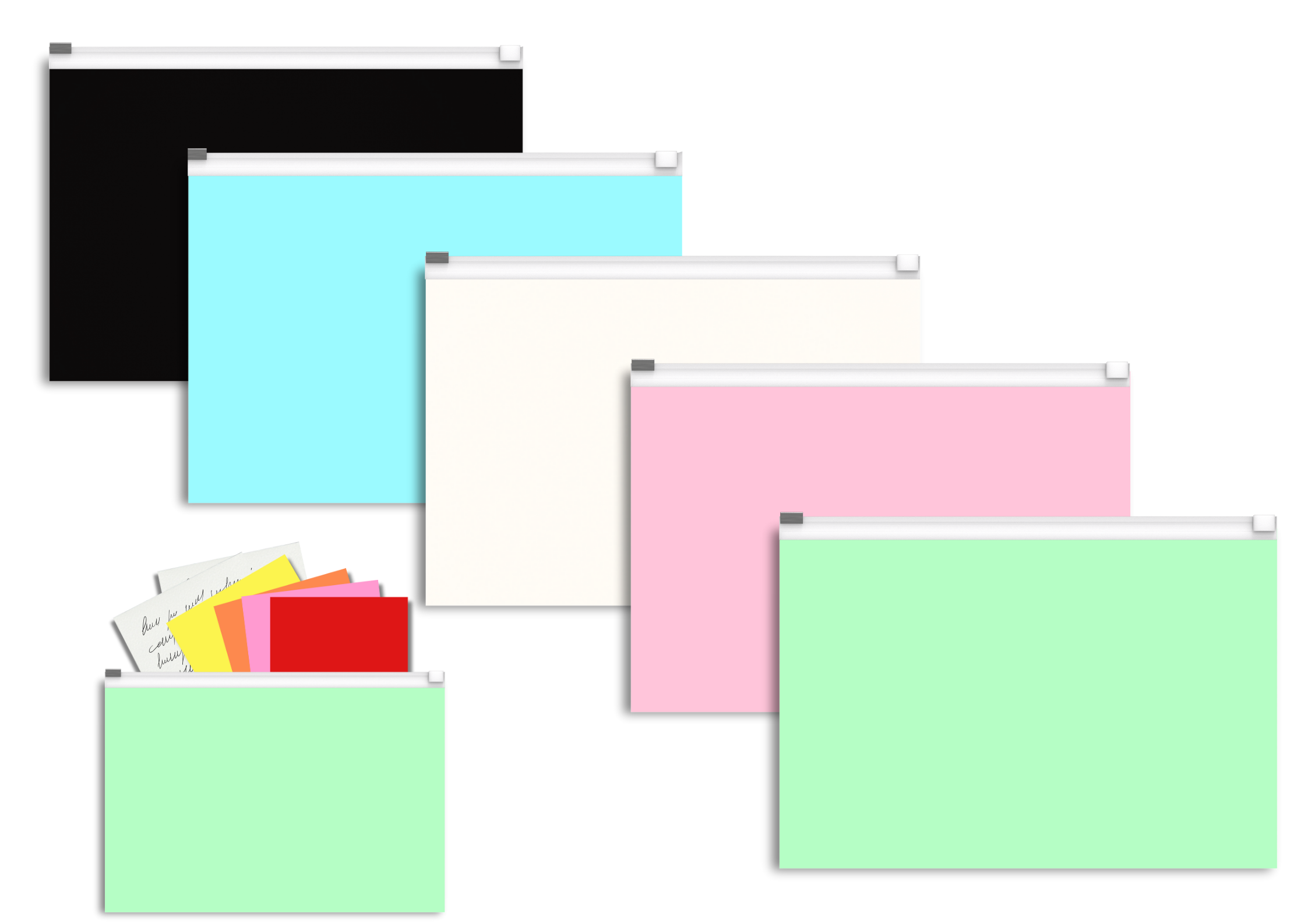 Abka Renkli A4 Zıp DosyaProje Çantaları