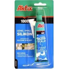 Akfix Tüp Silikon Beyaz 50 Ml_24 112