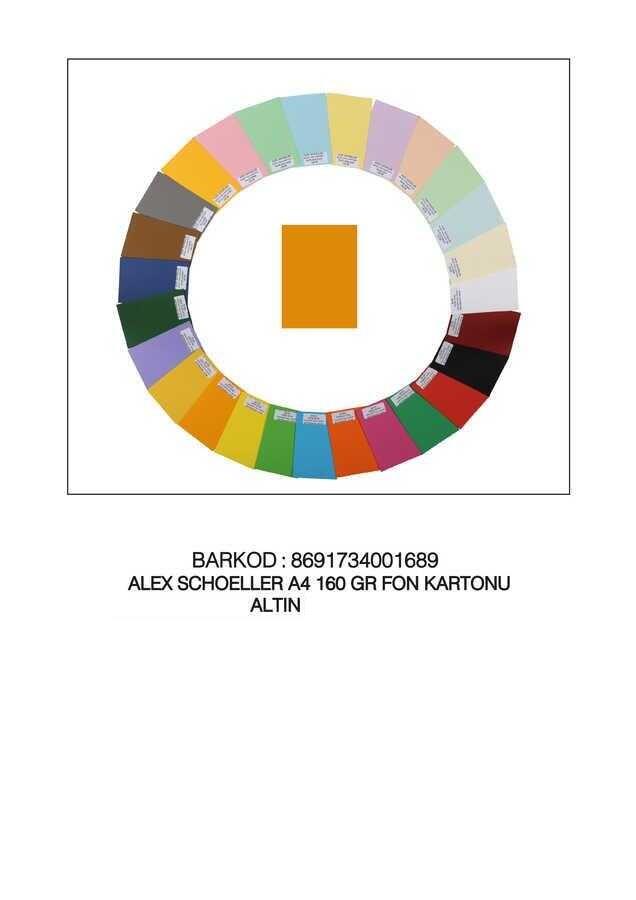 Alex Fon Kartonu 25x35 No:51 K.Sarı  100 lüKolej Fon Kartonu 25X35 No:51 K.Sarı *100  - Kirtasiyem.netFon Kartonu