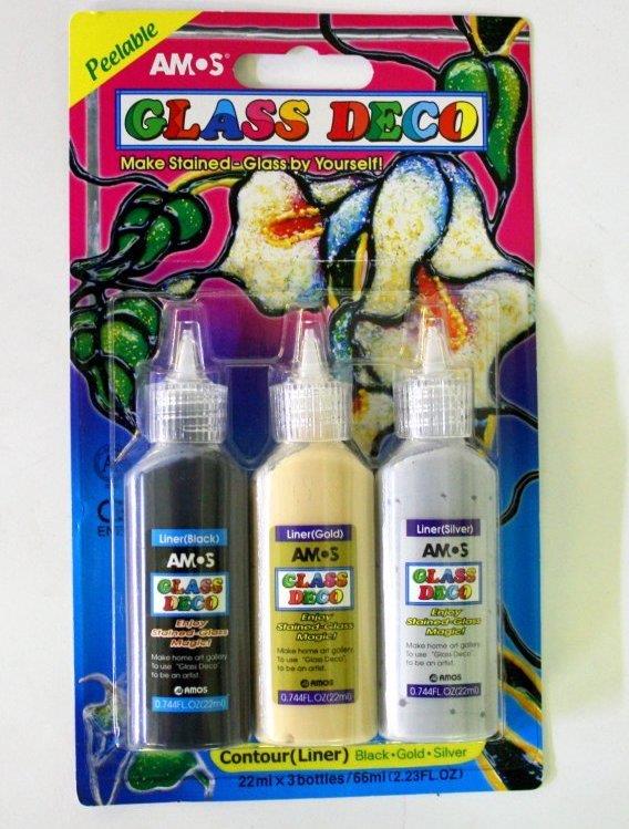 Amos Glas Deco Sok.Cb. 22 Ml 3 LüAmos Glas Deco Sok.Cb. 22 Ml 3 Lü - Kırtasiyem.netCam Boyaları
