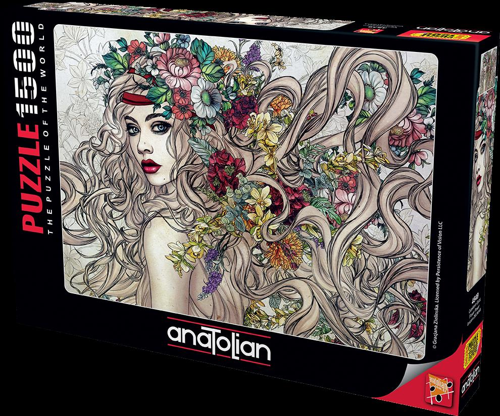 Anatolian Puzzle Çiçeklerin Gücü 1500 Parça 4549