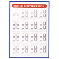 Ant Öğrenci Kulüpleri Panosu Ahşap Çerçeve 50X70Ant Öğrenci Kulüpleri Panosu Ahşap Çerçeve 50X70 - Kirtasiyem NetOkul Lehva Ve İşaretleri