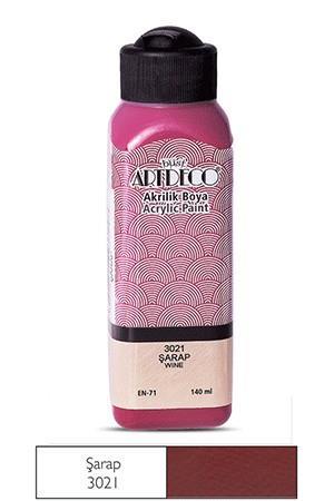 Artdeco Akrilik Boya 140 ml Şarap 3021Artdeco Akrilik Boya 140 ml Şarap 3021 - Kırtasiyem.netAkrilik Boyalar	