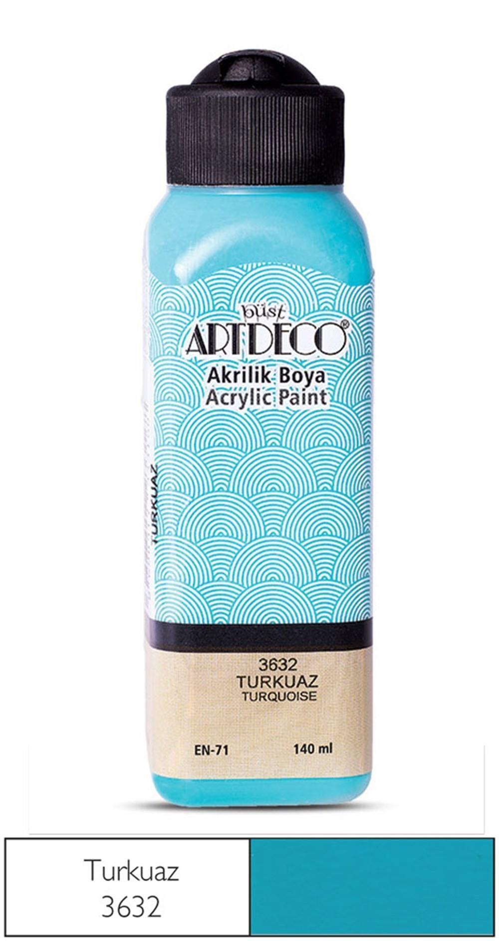 Artdeco Akrilik Boya 140 Ml Turkuaz 3632Artdeco Akrilik Boya 140 Ml Turkuaz 3632 - Kırtasiyem.netAkrilik Boyalar	