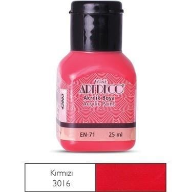 Artdeco Akrilik Boya 25ml Kırmızı 3016Artdeco Akrilik Boya 25ml Kırmızı 3016 - Kırtasiyem.netAkrilik Boyalar	