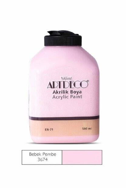 Artdeco Akrilik Boya 500Ml Bebek Pembe 3674Artdeco Akrilik Boya 500Ml Bebek Pembe 3674 - Kırtasiyem.netAkrilik Boyalar	