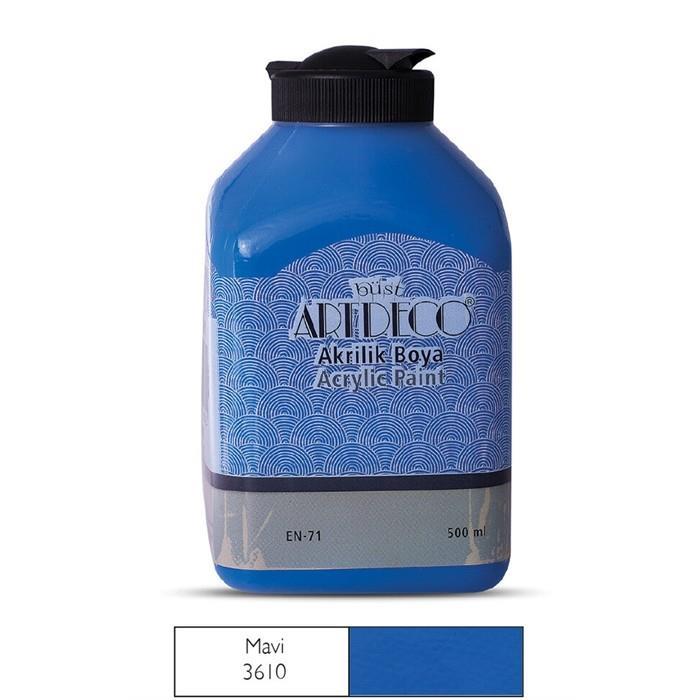 Artdeco Akrilik Boya 500Ml Mavi 3610Artdeco Akrilik Boya 500Ml Mavi 3610 - Kırtasiyem.netAkrilik Boyalar	