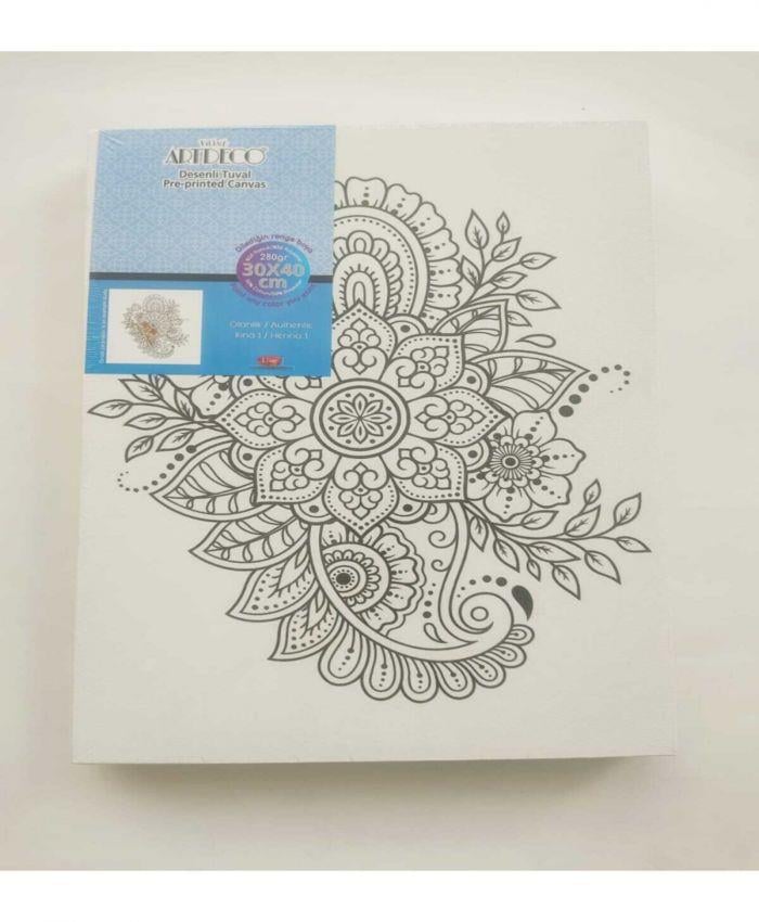 Artdeco Desenli Tuvaller Otantik 30x40cm Mandala 1Artdeco Desenli Tuvaller Otantik 30x40cm Mandala 1 - Kırtasiyem.netTuvaller
