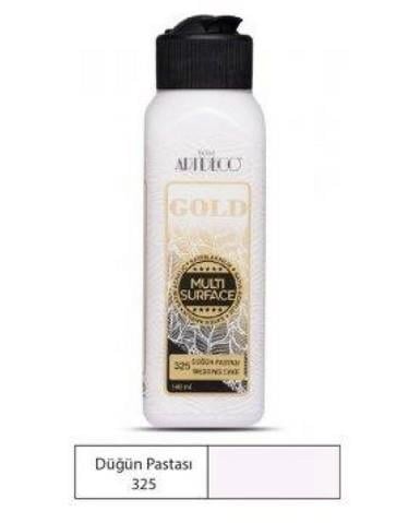 Artdeco Gold Multi-Surface Akrilik Boya 140Ml Düğün Pastası 325Akrilik Boyalar	