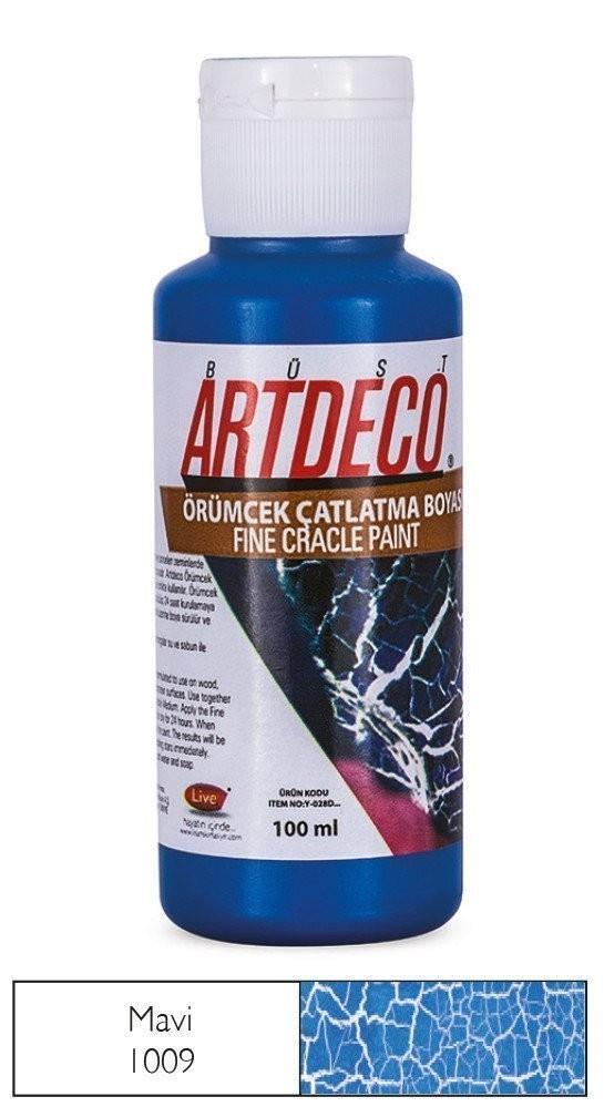 Artdeco Örümcek Çatlatma Boyası 100Ml MaviArtdeco Örümcek Çatlatma Boyası 100Ml Mavi - Kırtasiyem.netÇatlatma Verniği