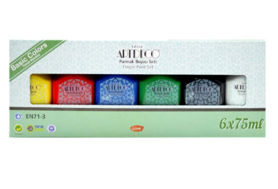 Artdeco Parmak Boyası Seti 6X75Ml Temel Renkler