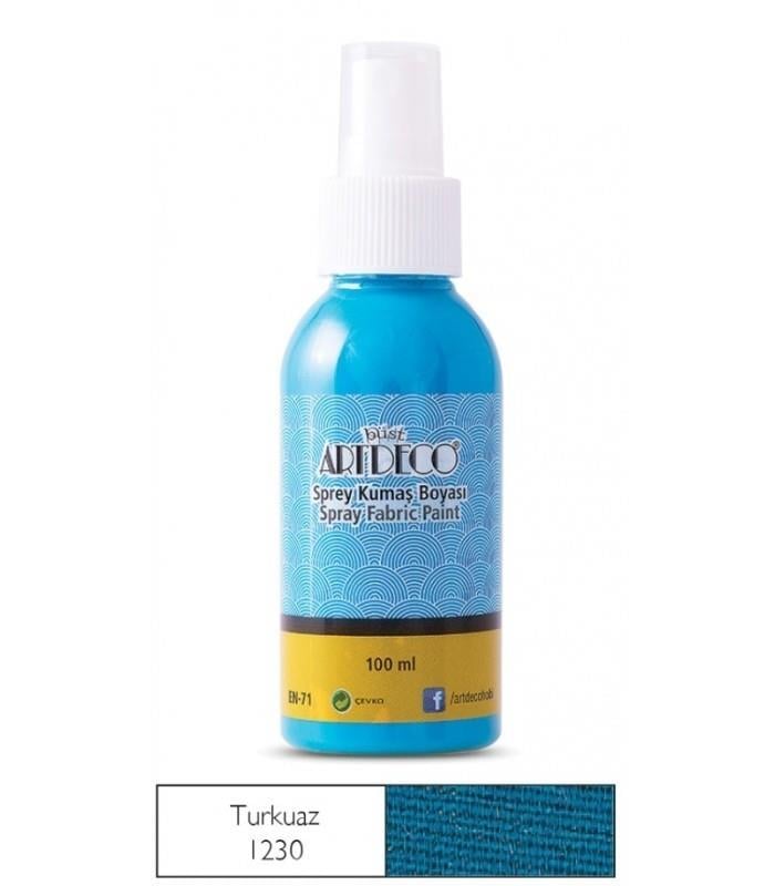 Artdeco Sprey Kumaş Boyası 100Ml Turkuaz 1230Artdeco Sprey Kumaş Boyası 100Ml Turkuaz 1230 - Kırtasiyem.netKumaş Boyaları
