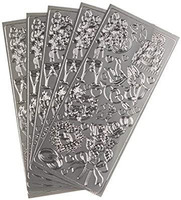 Artdeco Sticker 10X24Cm GümüşArtdeco Sticker 10X24Cm Gümüş - Kirtasiyem NetStickerlar