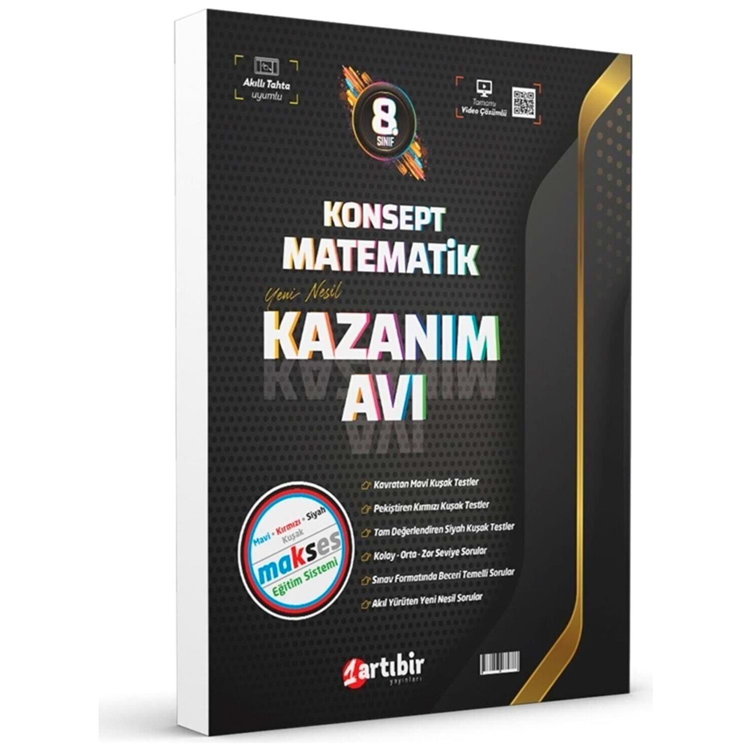 Artıbir 8. Sınıf Konsept Matematik Kazanım Avı SbArtıbir 8. Sınıf Konsept Matematik Kazanım Avı Sb - Kirtasiyem.net8.Sınıf
