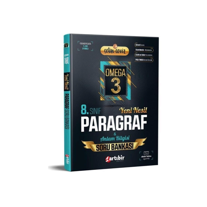 Artıbir 8.Sınıf Çetin Ceviz Omega ParagrafArtıbir 8.Sınıf Çetin Ceviz Omega Paragraf - Kirtasiyem.net8.Sınıf