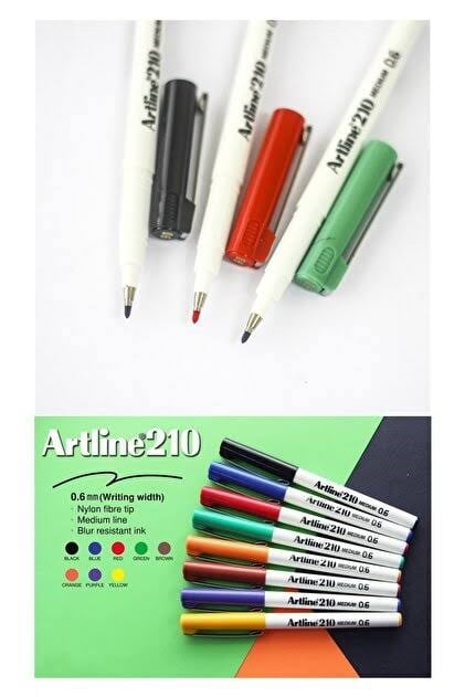 Artline 210N Fine Liner Empty Display (240Pcs)Dövme Kalemleri