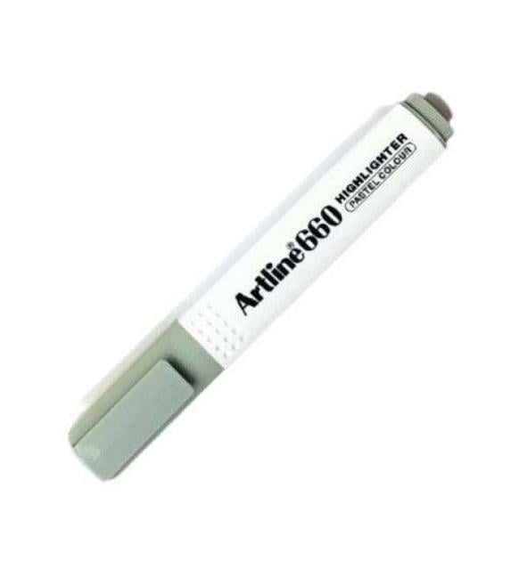 Artline 660 Fosforlu Kalem Kesik Uç:1,0-4,0mm Pastel GreyArtline 660 Fosforlu Kalem Kesik Uç:1,0-4,0mm Pastel Grey - Kirtasiyem.netFosforlu Kalemler