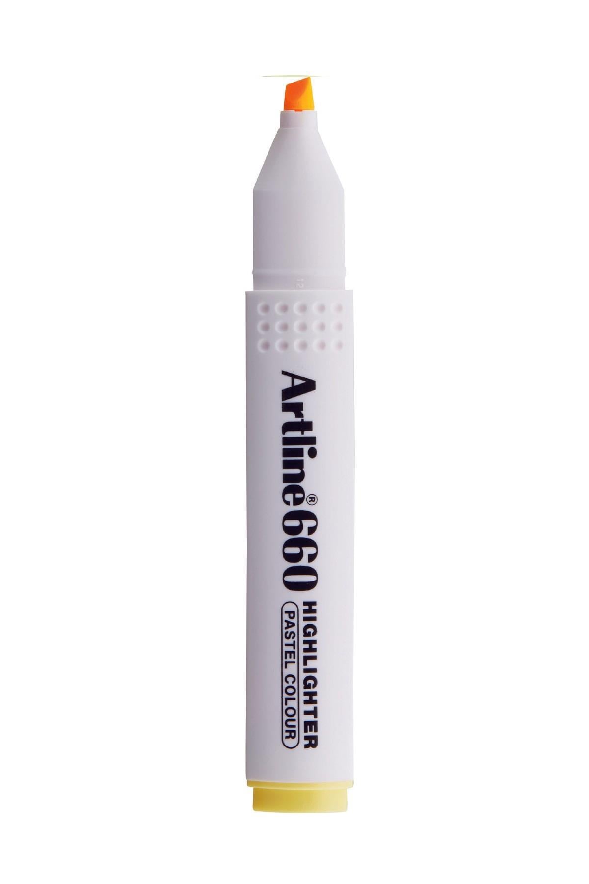 Artline 660 Fosforlu Kalem Kesik Uç:1,0-4,0mm Pastel YellowArtline 660 Fosforlu Kalem Kesik Uç:1,0-4,0mm Pastel Yellow - Kirtasiyem.netFosforlu Kalemler