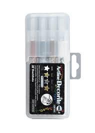 Artline Decorite Chisel Type Kesik Uçlu Marker Set: 1Markörler