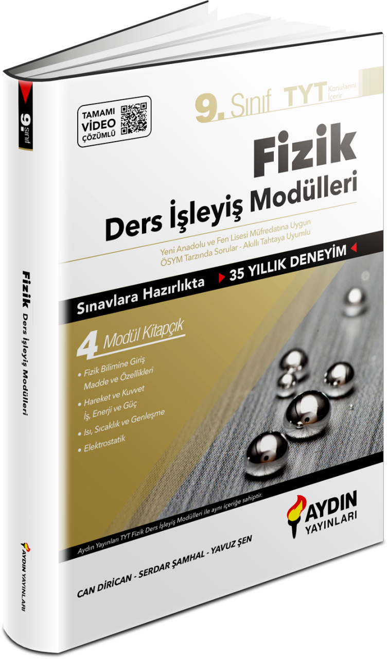Aydın 9. Sınıf Fizik Ders İşleyiş Modülleri (Kampanyalı Ürün)