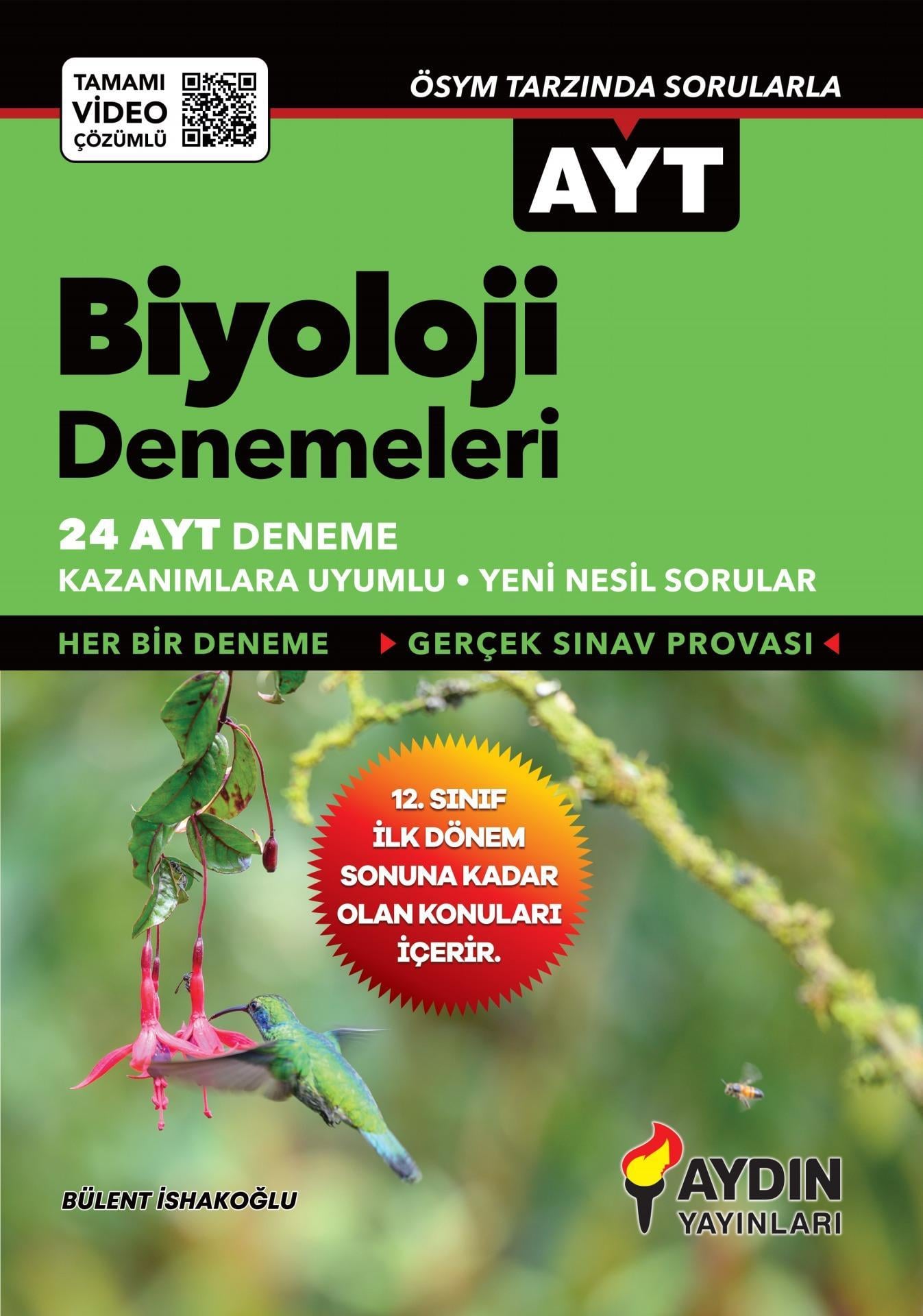 Aydın Yayınları AYT Biyoloji 24 Deneme 2023 ÖZELAydın Yayınları AYT Biyoloji 24 Deneme 2023 ÖZEL - Kirtasiyem.netAYT