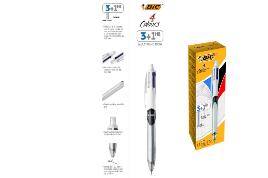 Bic 4 Colours Multıfunctıon 3+1 Hb Tükenmez/Versatil Kalem Bic 4 Colours Multıfunctıon 3+1 Hb Tükenmez/Versatil Kalem *12 - Kirtasiyem.netTükenmez Kalemler