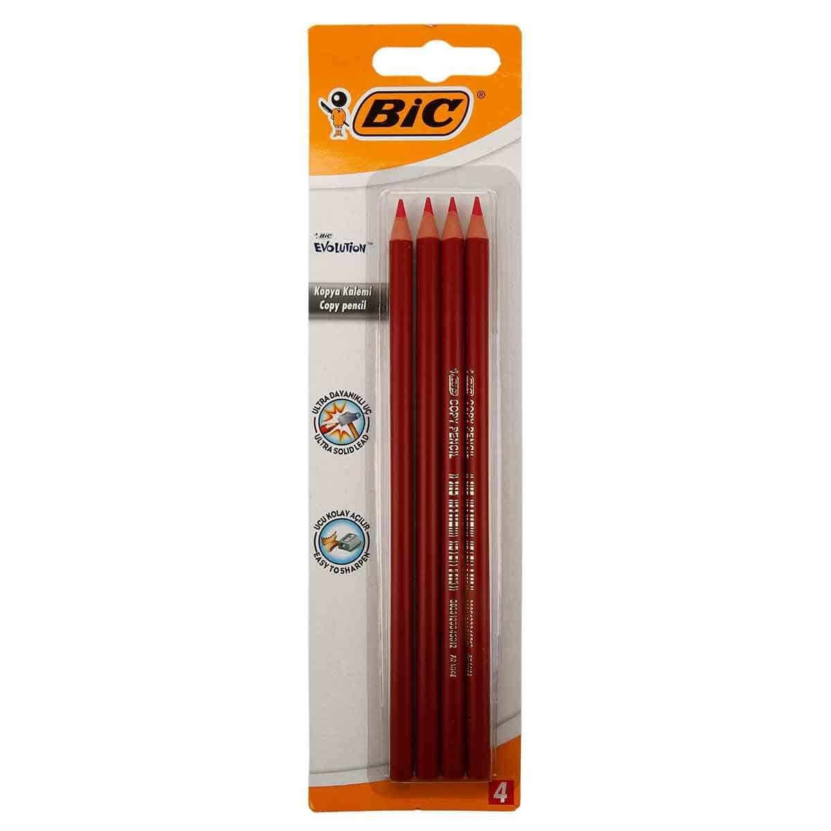 Bic Evolutıon Kırmızı Kopya Kalemi 4'Lü BlisterBic Evolutıon Kırmızı Kopya Kalemi 4'Lü Blister - Kirtasiyem.netKopya Kalemleri
