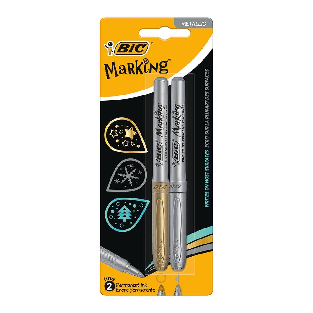 Bic Marking Gold SilverBic Marking Gold Silver - Kirtasiyem.netMarkörler