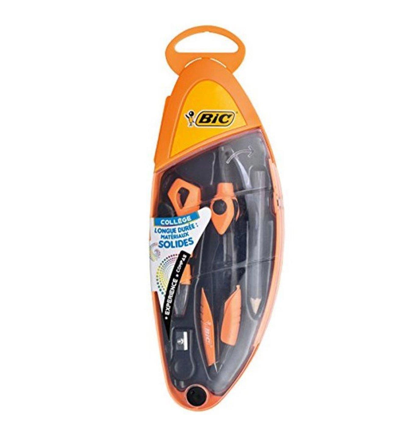 Bic Ortaokul Pergel Seti 5 Parça Asorti (Mavi/Turuncu)Dövme Kalemleri