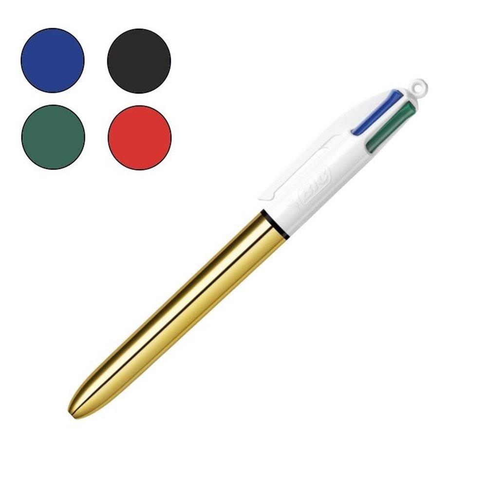 Bic Tükenmez Kalem 4 Colours Shıne Altın Gövde Bic Tükenmez Kalem 4 Colours Shıne Altın Gövde *12 - Kirtasiyem.netTükenmez Kalemler