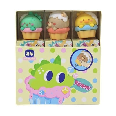 Bu-Bu 3D Silgi Cupcake Hayvanlar 24'Lü (Zf7223) BUBU-SLG015Mühür