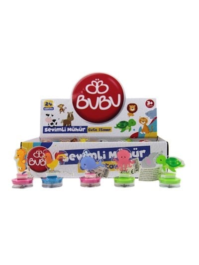 Bu-Bu Akrilik Hayvanlı Mühür 24'Lü BUBU-MU0003Mühür