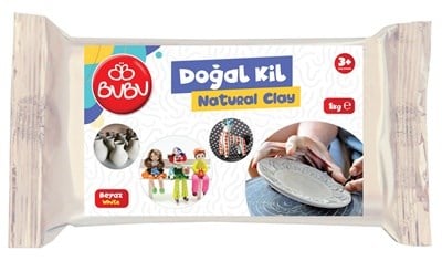 Bu-Bu Doğal Kil Beyaz 1 Kg.  BUBU-DK0005Seramikler