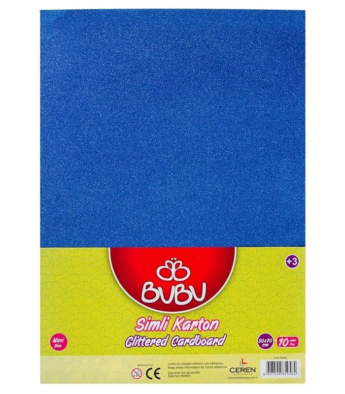 Bu-Bu Fon Kartonu Simli 50x70 Mavi Bubu-Fk0009 (1 ADET)Bu-Bu Fon Kartonu Simli 50X70 Mavi *10 Bubu-Fk0009 - Kirtasiyem.netSimli Fon Kartonu