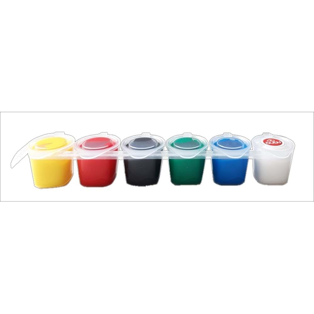 Bu-Bu Guaj Boya 6 Renk Birleşik Pot 20Ml.Bu-Bu Guaj Boya 6 Renk Birleşik Pot 20Ml. - Kırtasiyem.netGuaj Boyalar