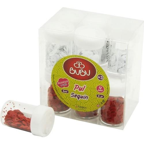 Bu-Bu Pul Karışık Desen 6Gr  (1 Tüp)Bu-Bu Pul Karışık Desen 6Gr *12 (1 Tüp) - Kirtasiyem.netPullar