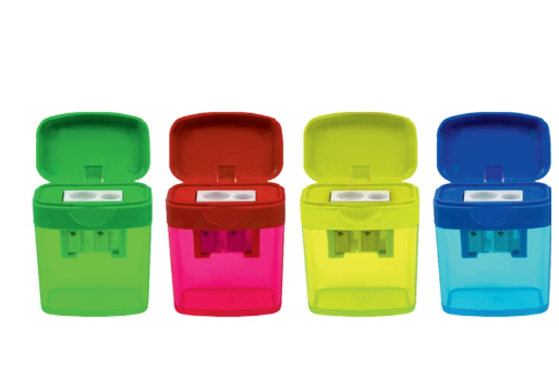 Bu-Bu Şeffaf Dikdörtgen Kalemtraş Çift Delikli Hazneli (4 Renk)Bu-Bu Şeffaf Dikdörtgen Kalemtraş Çift Delikli Hazneli (4 Renk) - Kirtasiyem.netKalemtraşlar