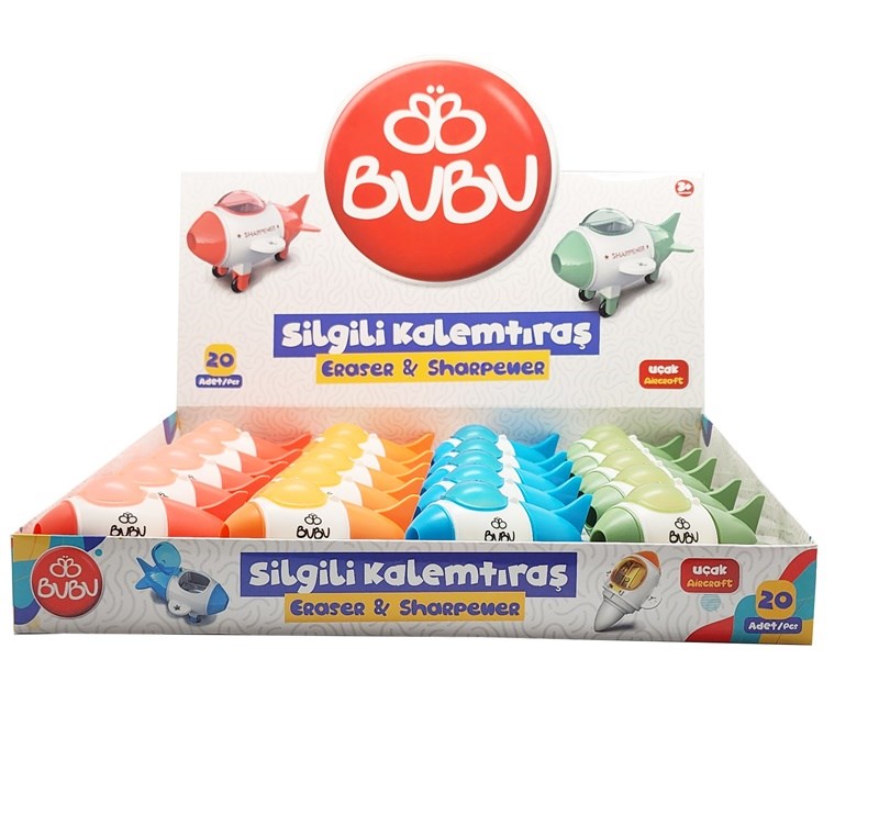 Bu-Bu Silgili Kalemtıraş Uçak *20 Bubu-Slg002Stick Yapıştırıcılar