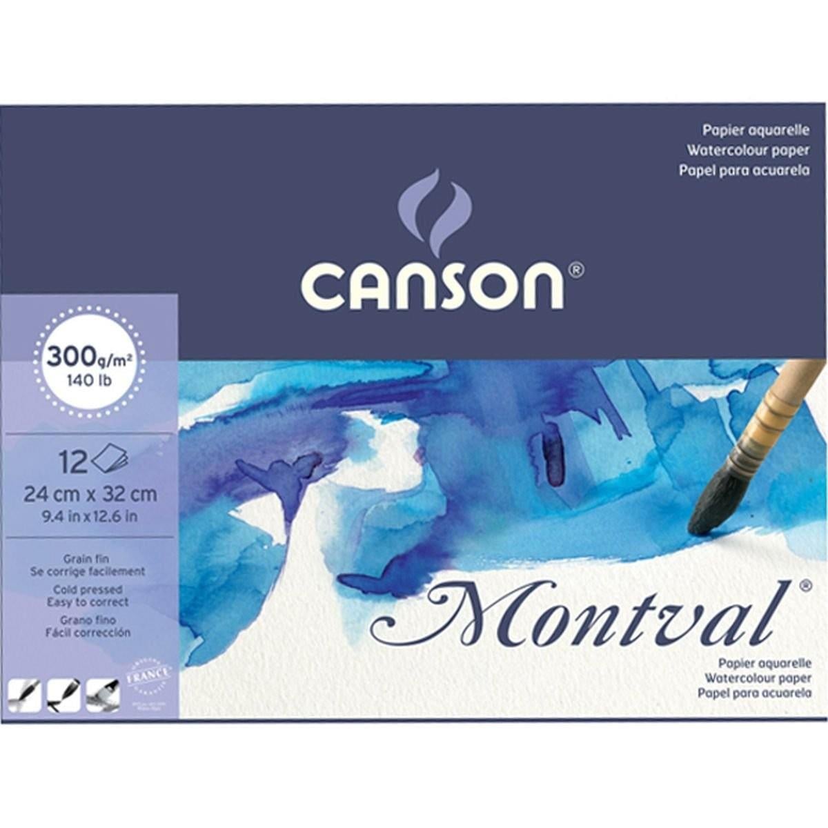 Canson Montval Blok Sulu Boya Defteri 300 Gr 24X32 Greinli 12 YaprakCanson Montval Blok Sulu Boya Defteri 300 Gr 24X32 Greinli 12 Yaprak - Kirtasiyem.netResim Defterleri