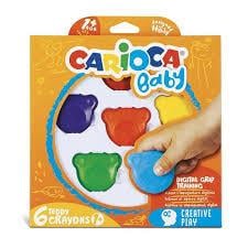 Carioca Teddy Bebek Crayons 6'Lı +1 YaşCarioca Teddy Bebek Crayons 6'Lı +1 Yaş - Kırtasiyem.netMum Boyalar