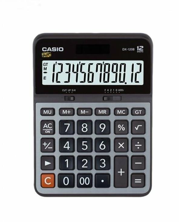 Casio Dx-120 B 12 Hane Hesap Makinası Metal Yüzey Casio Dx-120 B 12 Hane Hesap Makinası Metal Yüzey  - Kirtasiyem NetHesap Makineleri