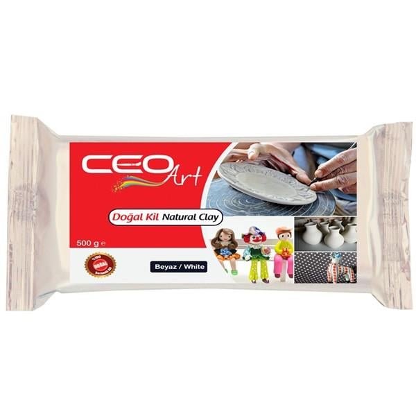 Ceoart Doğal Kil Beyaz 500 Gr.Ceoart Doğal Kil Beyaz 500 Gr. - Kirtasiyem.netSeramikler