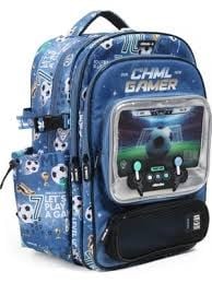 Chımola Chml Gamer Futbol Mavi 17 Sırt Çantası (Fs126)Okul Çantaları