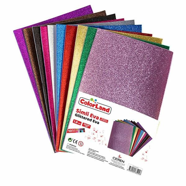 Colorland Eva Simli Yapışkanlı 20X30 CmColorland Eva Simli Yapışkanlı 20X30 Cm - Kirtasiyem.netEvalar