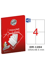 Diamond Bilgisayar Etiketi 105X148.50 Dm-1204Bilgisayar Etiketleri