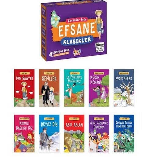 Efsane Klasikler Çocuklar İçin (10 Kitap+Sk) /BicırıkHikaye Kitabı Setleri
