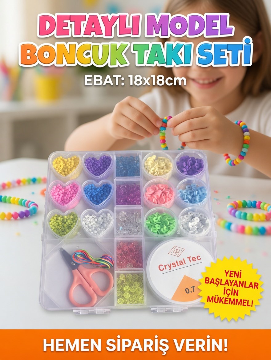 Elf Kare Detaylı Boncuk SetiDiğer Oyuncak Ürünleri