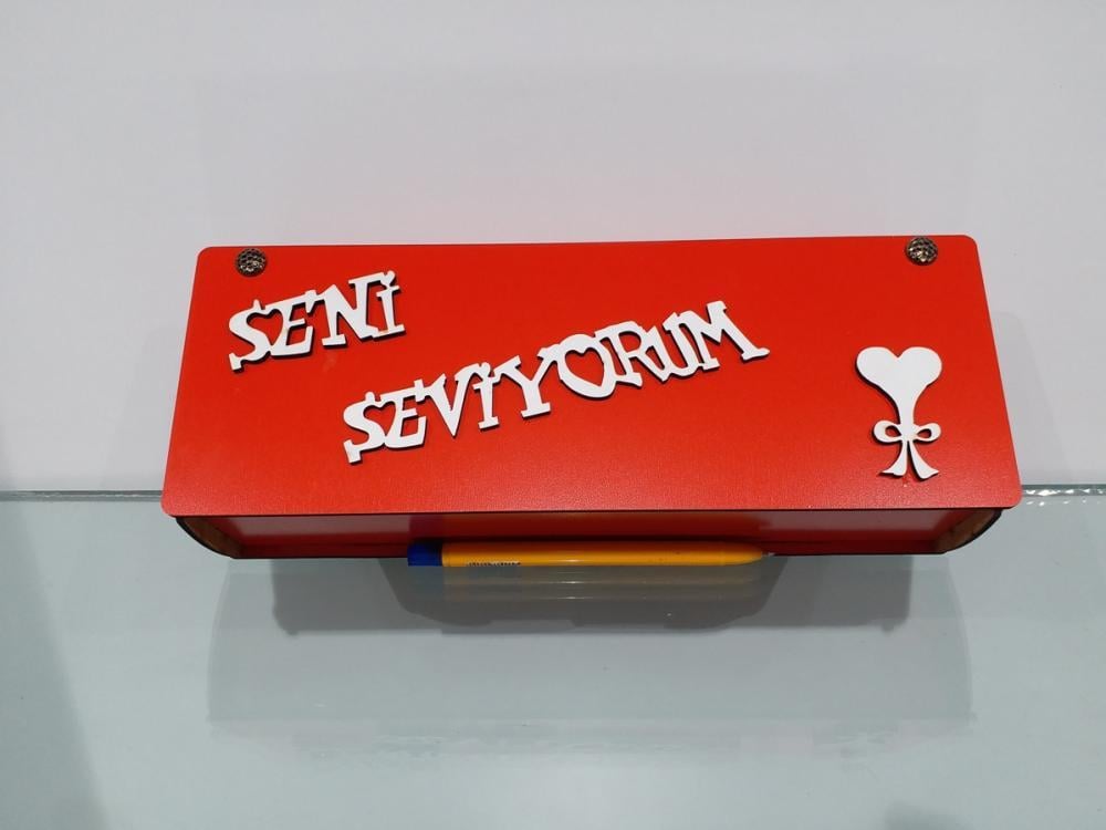 Espa Gül Kutusu Seni Seviyorum Uzun KırmızıHediyelik Eşyalar