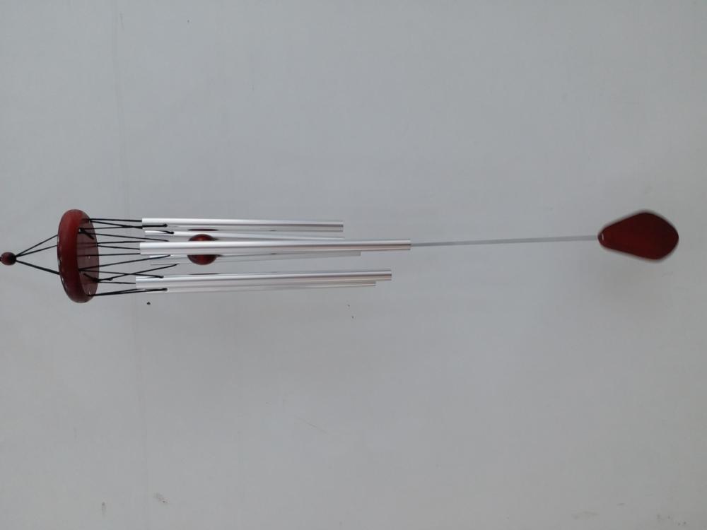 Espa Rüzgar Çanı Metal Düz Model Ahşap Renk Hediyelik Eşyalar