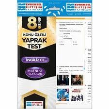 Evrensel 8. Sınıf İngilizce Konu Özetli Yaprak Test8.Sınıf